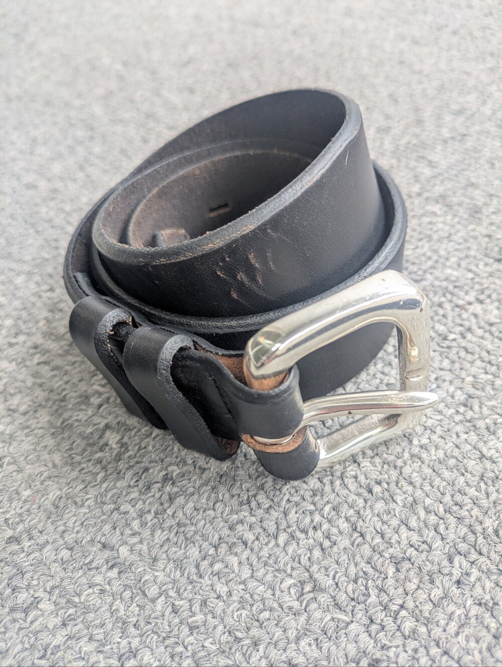 Honest by Brighton Black Leather Belt